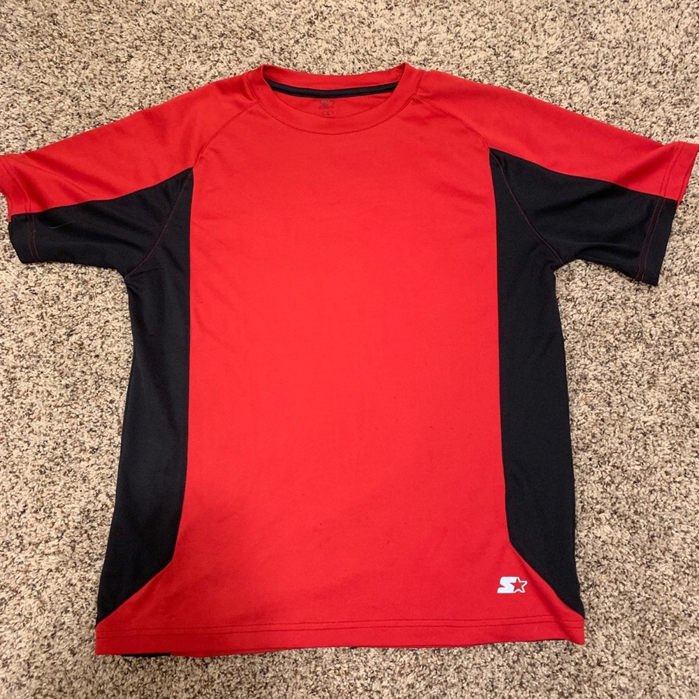 Men’s Running Workout Shirt Reflective Logo size M